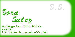 dora sulcz business card